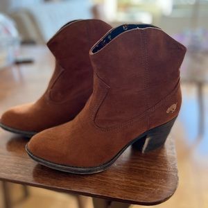 Rocket Dog Cowboy Booties, size 6, brown